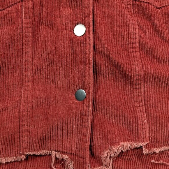 POL by Anthropologie Distressed Wide Corduroy Jacket Size Small - Picture 5 of 8